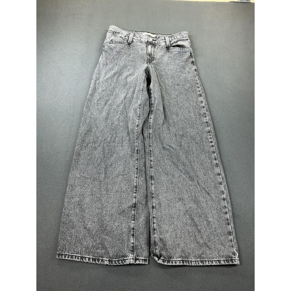 Levi's Denim - Levi's 94 Baggy Wide Leg Jeans Womens 28 Gray Acid Wash High Rise Denim 90s